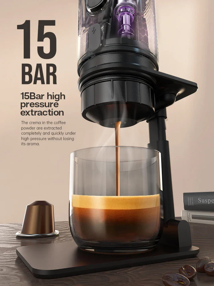 HiBREW Portable Coffee MachineIntroducing the HiBREW Portable Coffee Machine:

Incorporating precision engineering and a sleek, compact design, this innovative device ensures exceptional brewing crownroastcoffeecrownroastcoffeePortable Coffee Machine